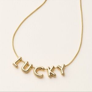 kate spade x Target Gold Lucky Bubble Letters Necklace - Good luck for New Year!